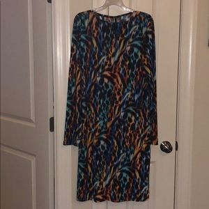 Multicolored Midi Dress